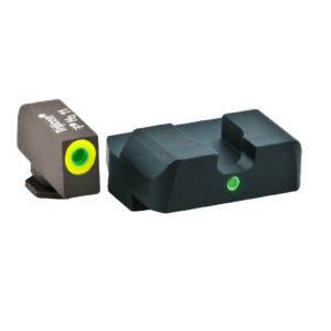 GLOCK PISTOL SIGHT SET - 42 / 43 - I-DOT - GREEN TRITIUM ILLUMINATION