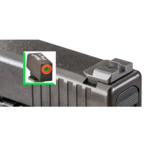 GLOCK PISTOL SIGHT SET - 43 - HACKATHORN - GREEN FRONT TRITIUM ILLUMINATION