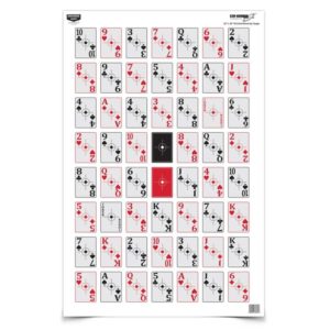 EZE-SCORER 23 X 35" 52-CARD SHOOT-UP PAPER TARGET"""