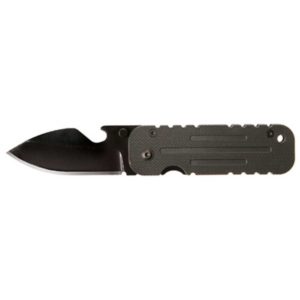 HAWKPOINT FOLDING KNIFE, PLAIN EDGE, BLACK