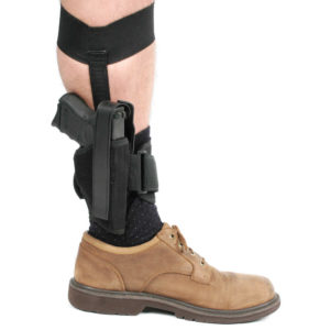 NYLON ANKLE HOLSTER - SIZE 00, BLACK, LEFT HANDED