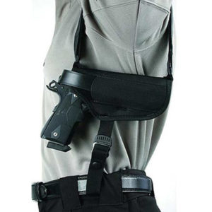 HORIZONTAL SHOULDER HOLSTER - SIZE MEDIUM, BLACK, 02