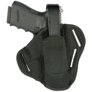 3-SLOT PANCAKE HOLSTER, AMBIDEXTROUS, CORDURA NYLON, BLACK, SIZE 03