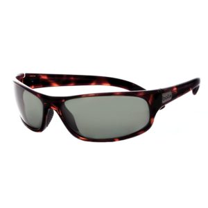 ANACONDA SUNGLASSES, DARK TORTOISE FRAME,  POLARIZED GREEN LENS