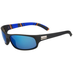 BOLLE ANACONDA SUNGLASSES, MATTE BLACK/STRIPES, POLARIZED