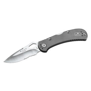 SPITFIRE, SERRATED, GREY HANDLE