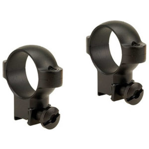 1 INCH DELUXE SOLID STEEL .22 RIMFIRE RINGS, HIGH - MATTE