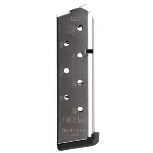 .45 POWER MAG 8RD, STAINLESS STEEL