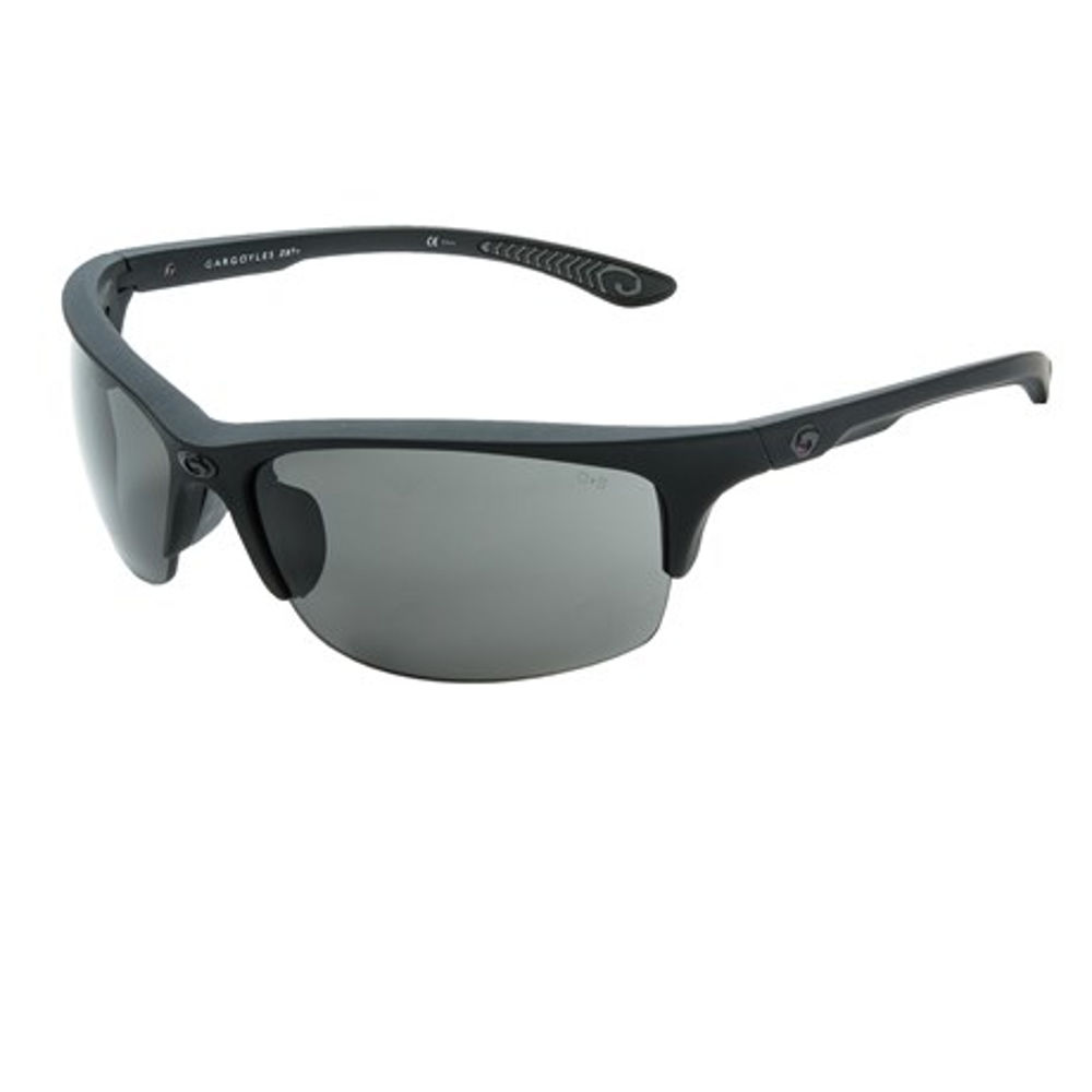 FLUX EYEWEAR SMOKE POLARIZED LENS - MATTE BLACK FRAME