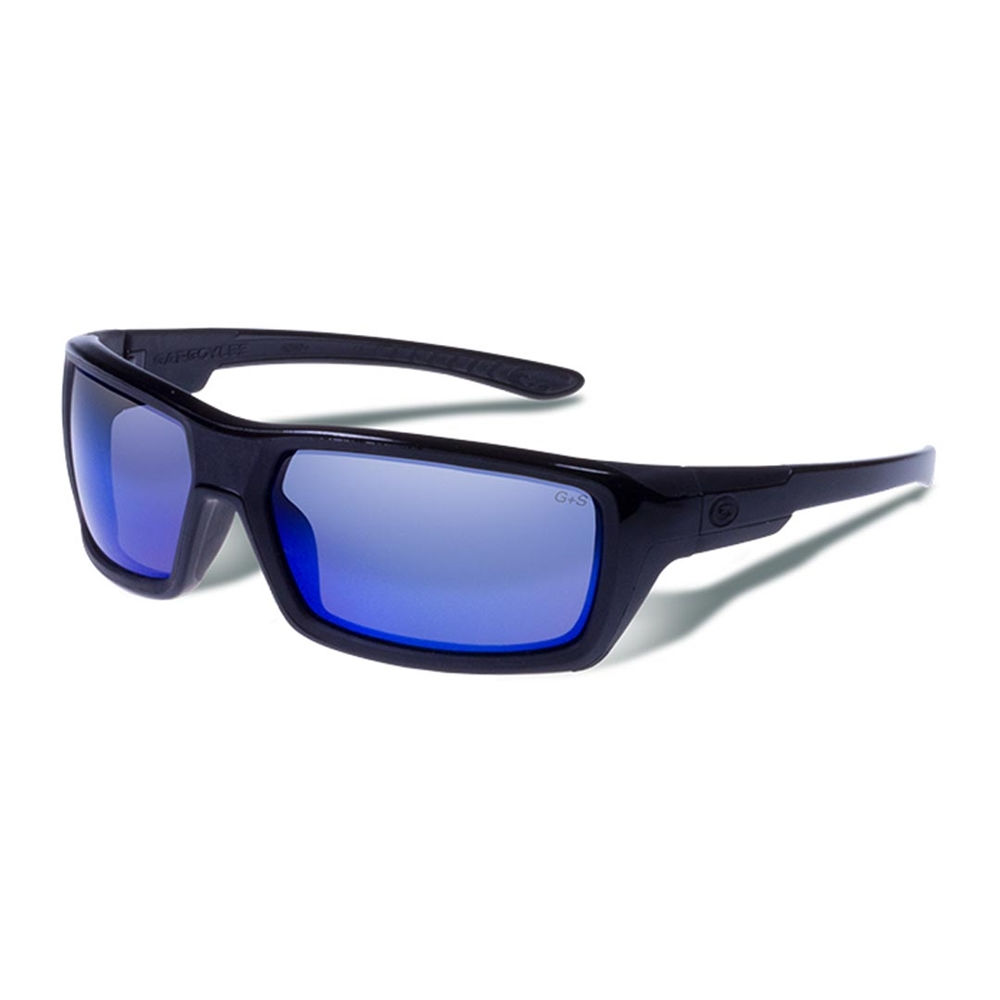 KHYBER SUNGLASSES,SMOKE POLARIZED - BLACK FRAME