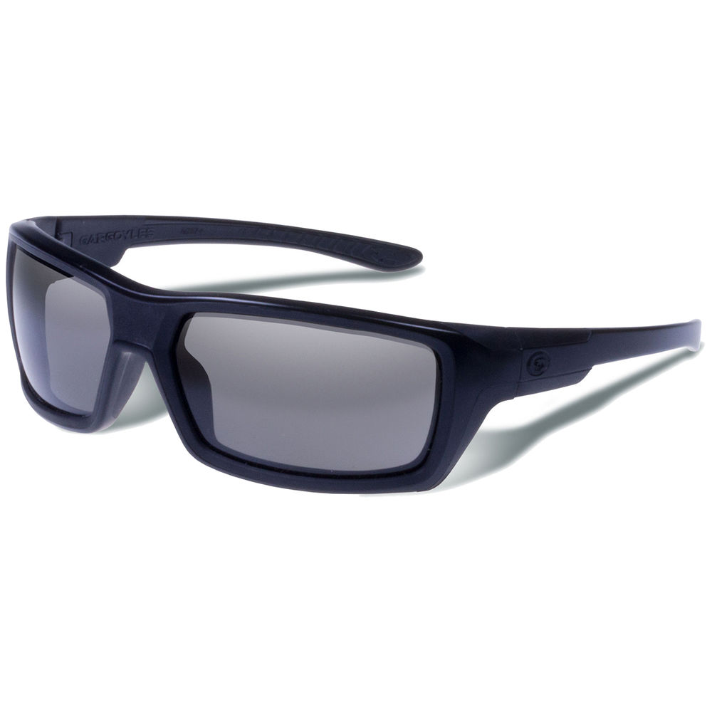 KHYBER SUNGLASSES, SMOKE POLARIZED -BLACK FRAME