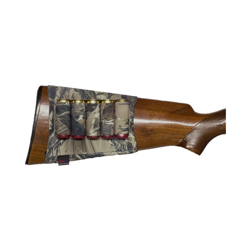 SHOTGUN SHELL HOLDER, BUTT STOCK, NYLON, TRUE TIMBER