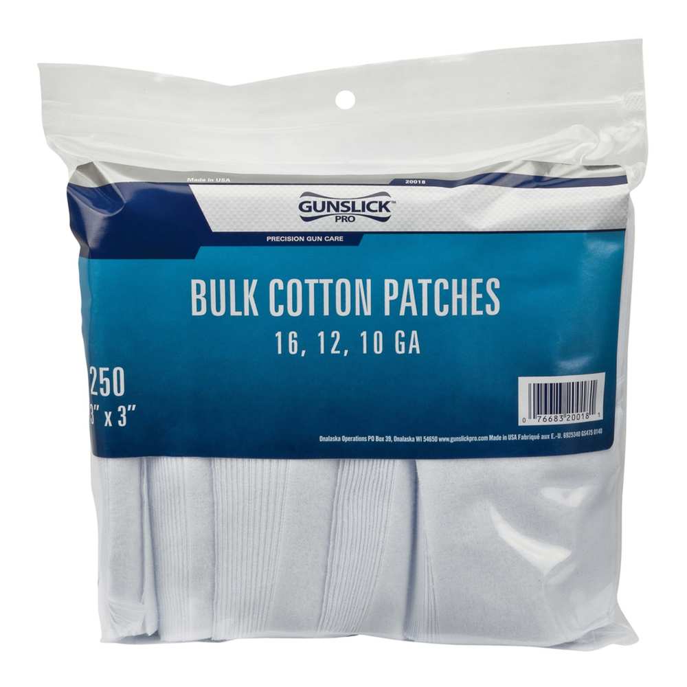 COTTON PATCHES BAGGED - BULK - 12/16 GA (3 INCH) 250EA