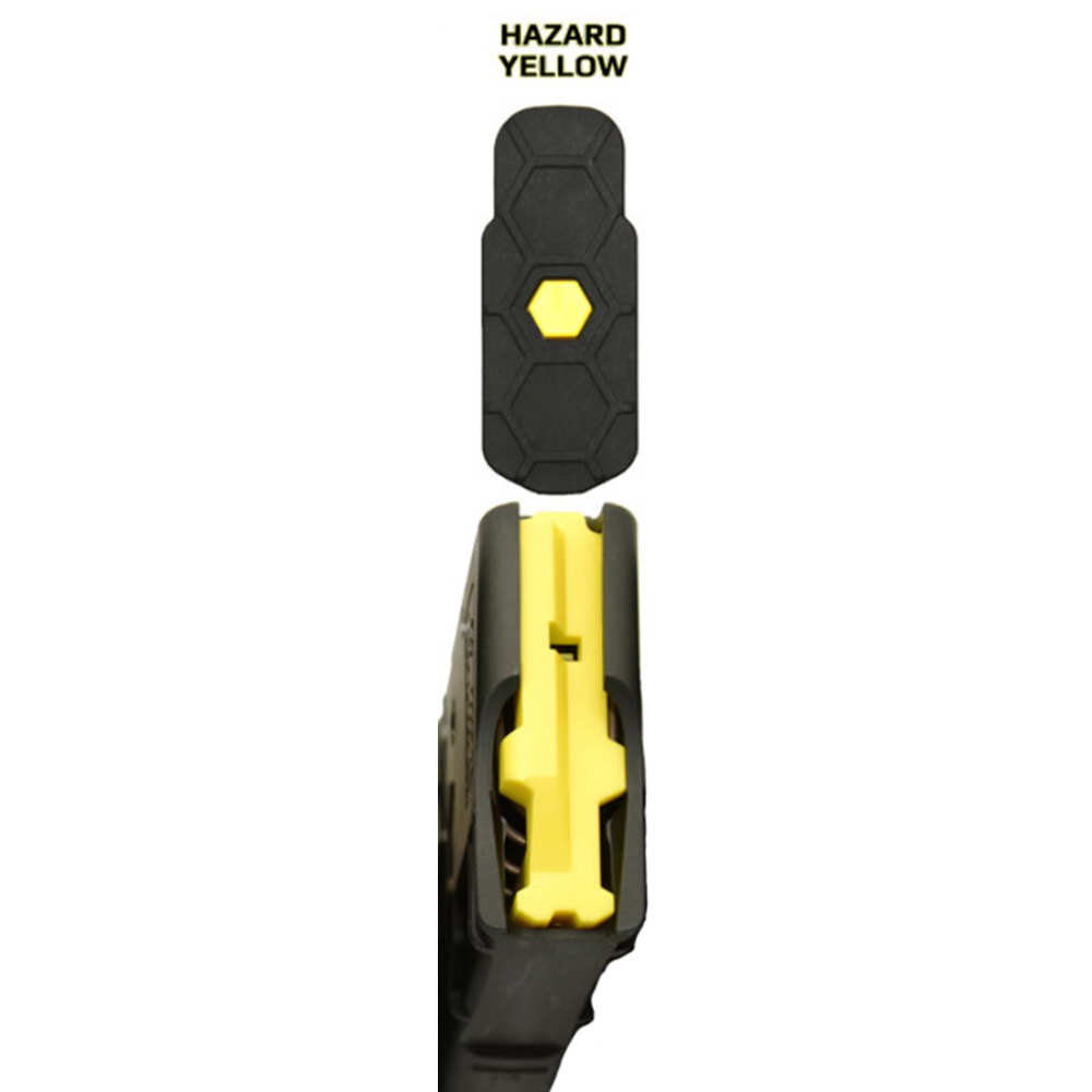 HEXID AR-15 MAGAZINE FOLLOWER - HAZARD YELLOW - 4 PACK