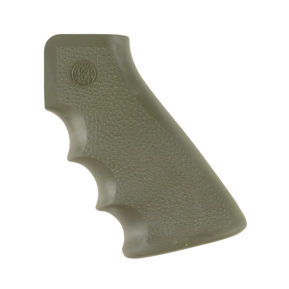 AR-15/M16/M4 OVERMOLDED GRIP - RUBBER GRIP WITH FINGER GROOVES - OD GREEN