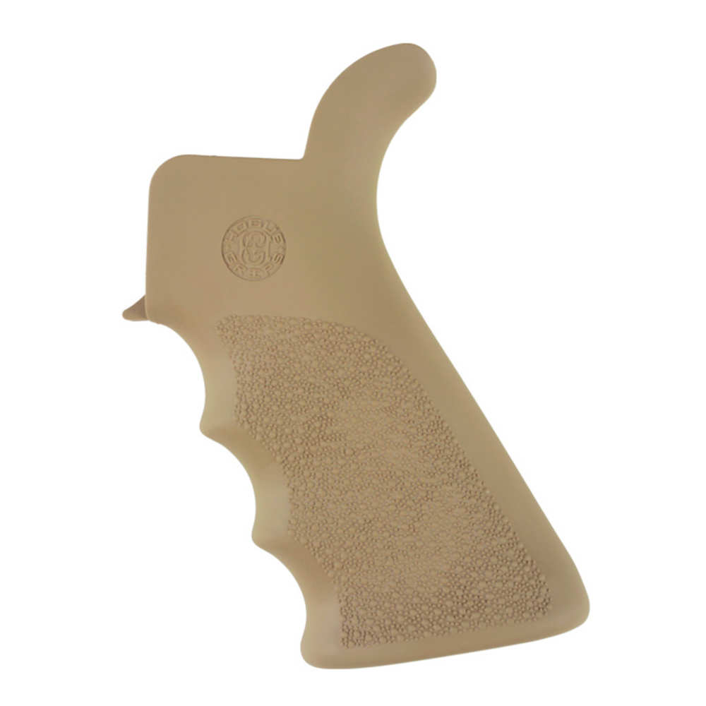 AR-15/M16/M4 OVERMOLDED GRIP - RUBBER GRIP BEAVERTAIL WITH FINGER GROOVES - DESERT TAN