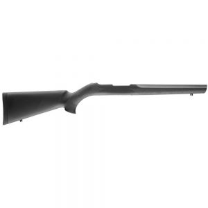 RUBBER OVERMOLDED STOCK - RUGER 10-22 WITH .920"	Rubber OverMolded Stock - Ruger 10-22 with .920” Diameter Barrel Channel Hogue stocks are considered some of the finest replacement stocks on the market today. These stocks are constructed from a lightweight reinforced polymer then covered in Hogue's popular OverMolded rubber exterior providing excellent control and comfort. Simply select the stock to match your type of rifle and barrel diameter for a drop in fit that does not require any inletting or fitting. The stock also features 2 sling swivel studs and a soft recoil pad. Description:Ruger 10/22 .920"" Diameter Barrel Lightweight Drop In Replacement StockOverMolded FinishFront and Rear Sling Swivel StudsRecoil PadLength of Pull 13.75""Weight 2lbs 10ozBlack"""