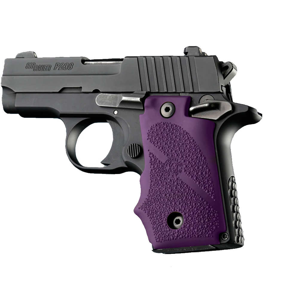 RUBBER WRAPAROUND GRIP WITH FINGER GROOVES - SIG SAUER P238 - PURPLE