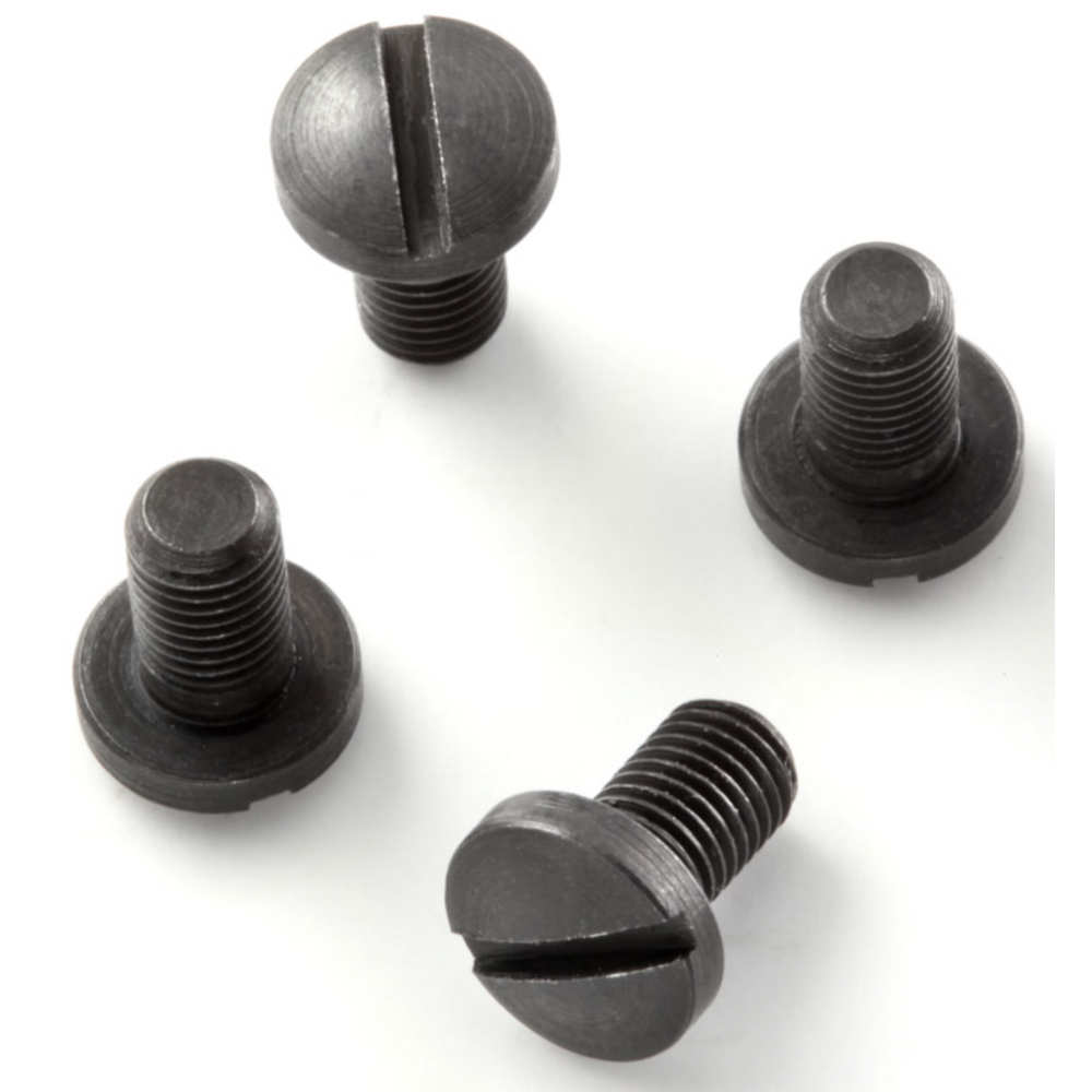 EXTREME GRIP SCREWS - COLT GOVERNMENT, COMMANDER, OFFICERS AND CLONES (4 SCREWS) - SLOTTED HEAD BLACK FINISH