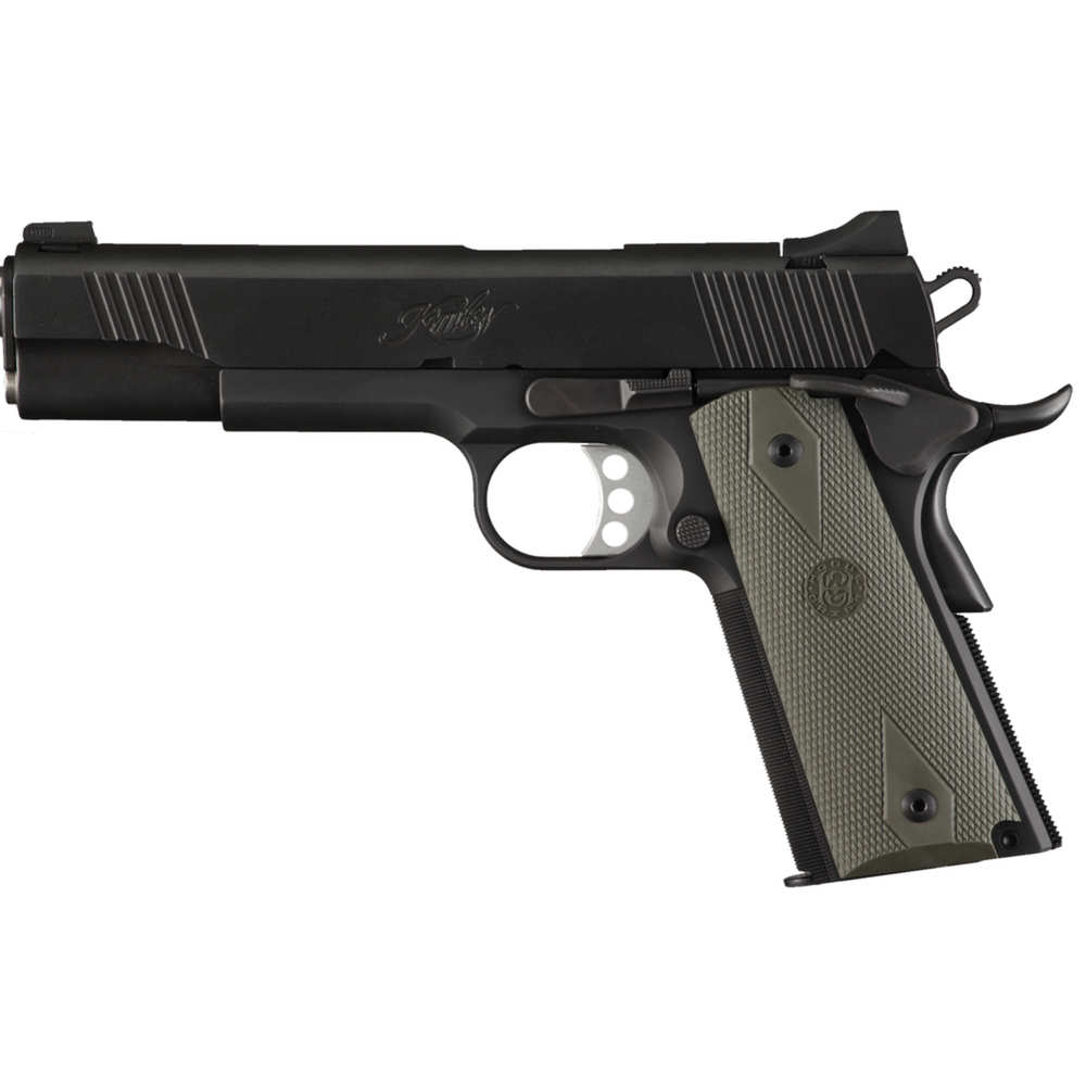 RUBBER GRIP PANELS - COLT GOVERNMENT MODEL - OD GREEN