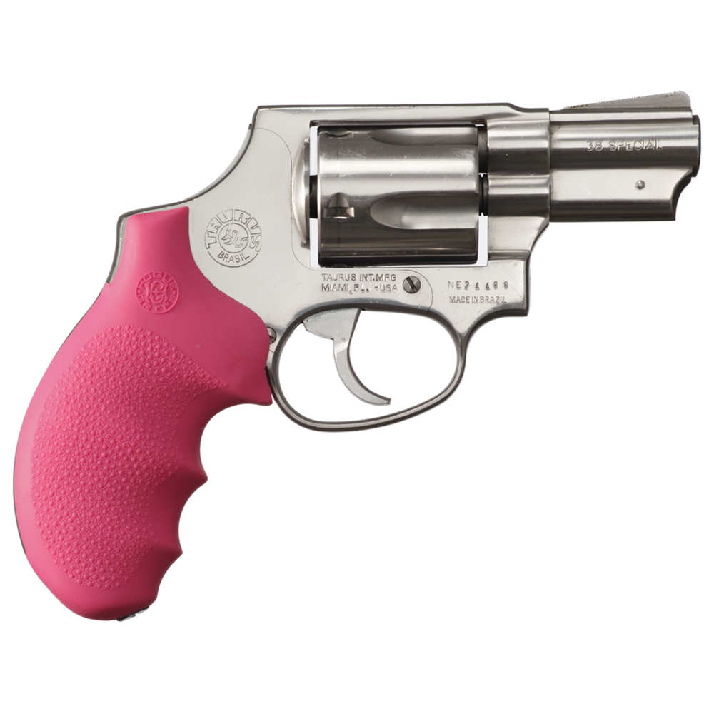 SOFT RUBBER GRIP WITH FINGER GROOVES - TAURUS SMALL FRAME - PINK