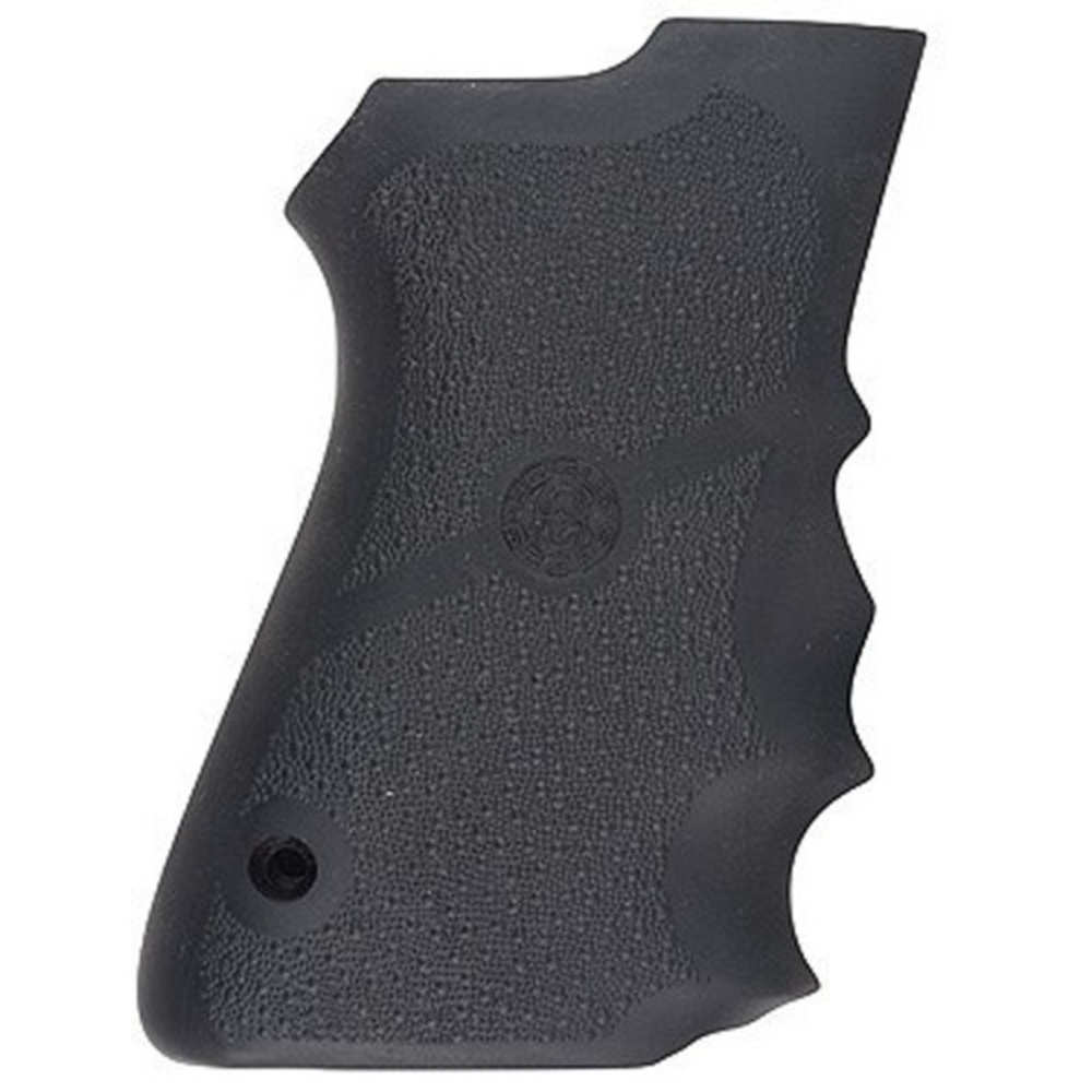 RUBBER GRIP WITH FINGER GROOVES: SMITH & WESSON COMPACT 9MM, DOUBLE STACK MAG