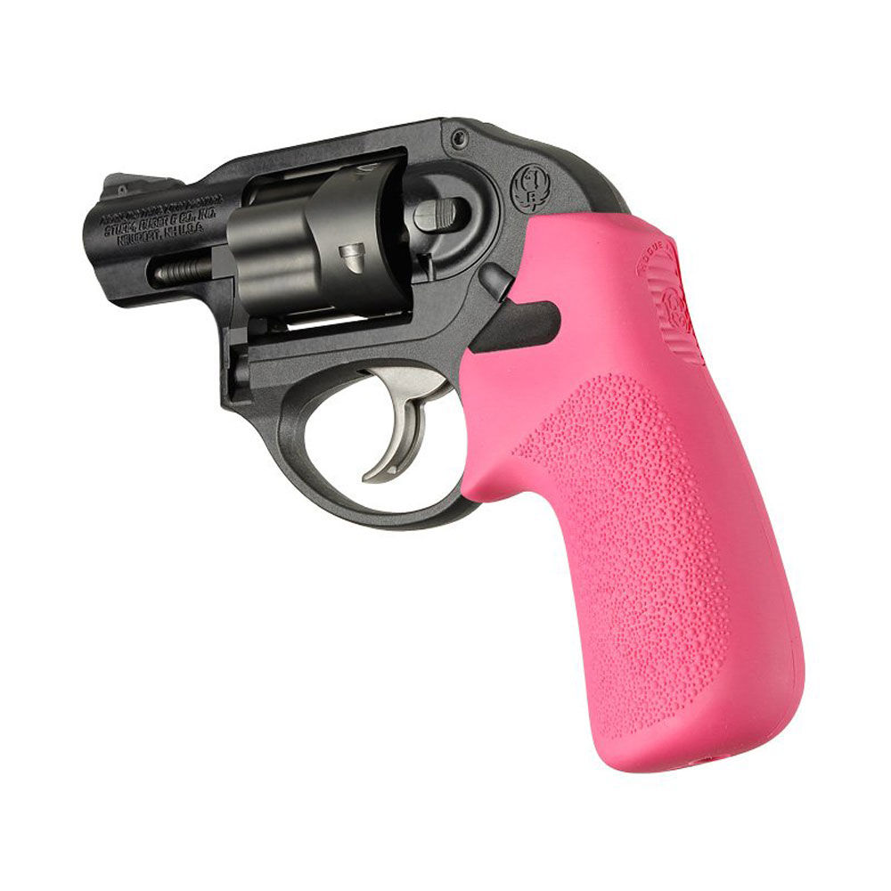 RUGER LCR NO FINGER GROOVE RUBBER TAMER CUSHION GRIP PINK