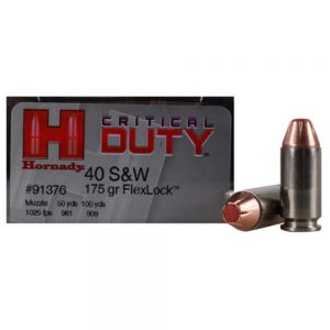 40 S&W 175 GGR FLEXLOCK CRITICAL DUTY AMMUNITION