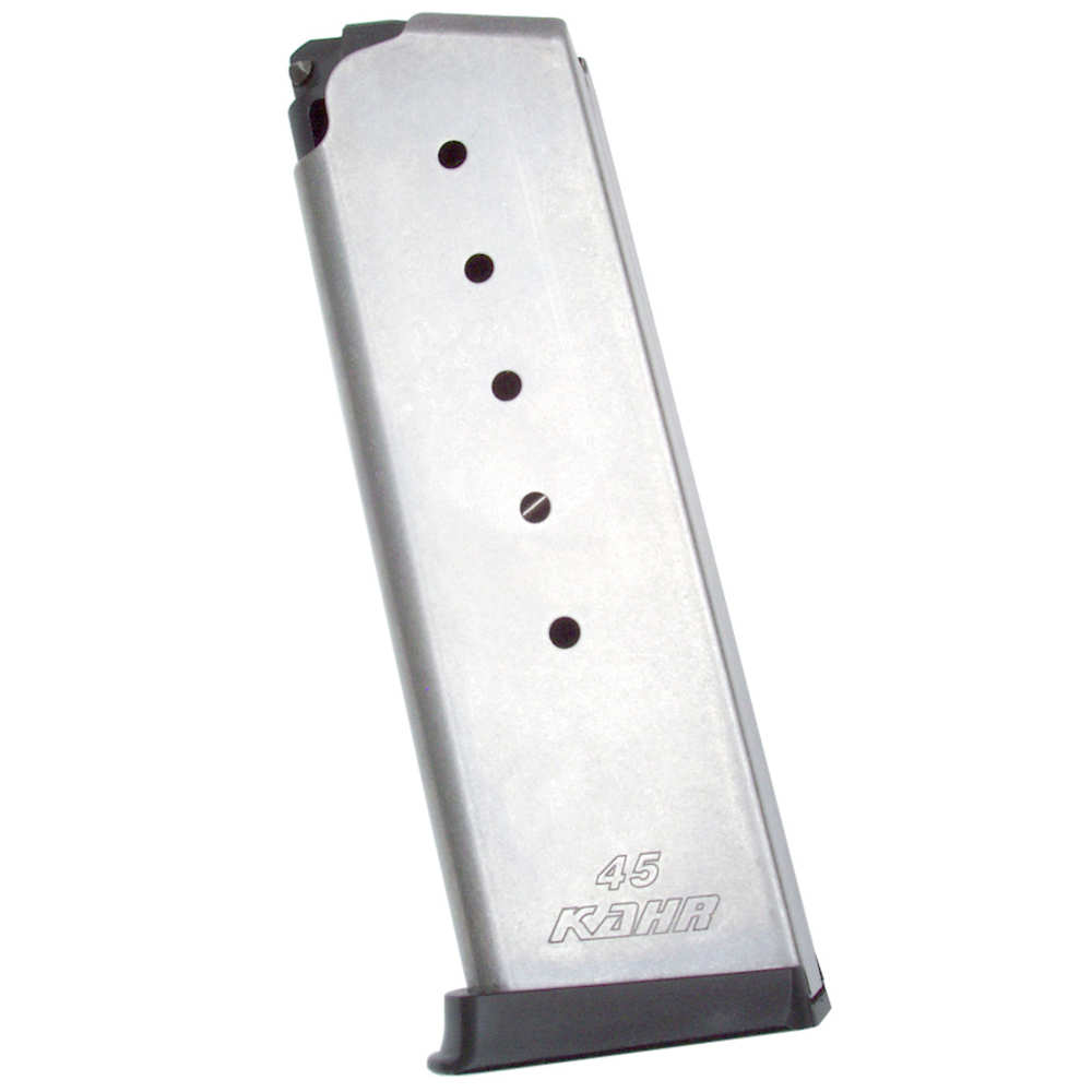 KAHR FACTORY MAGAZINE - .45 ACP, 6 ROUNDS, STAINLESS STEEL