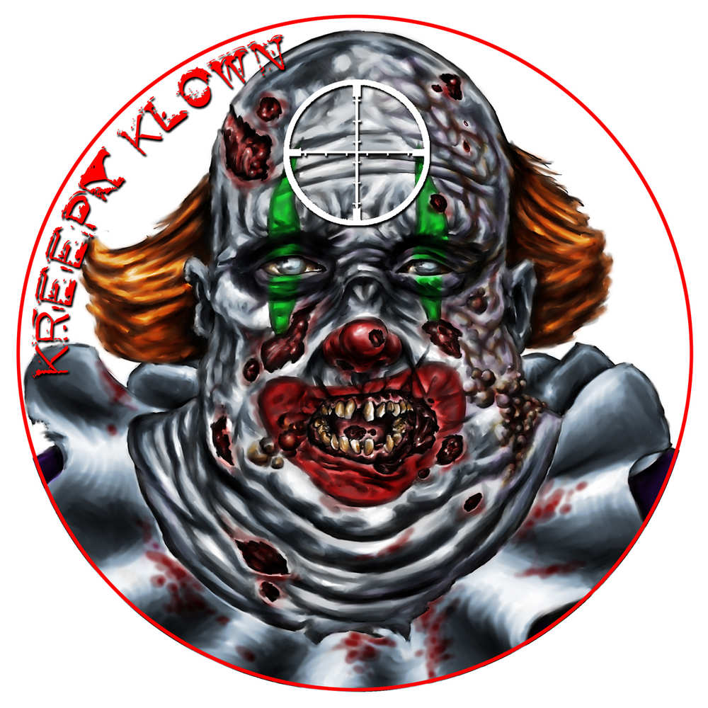 KREEPY KLOWN - ZOMBIE DOTS PRACTICE TARGETS