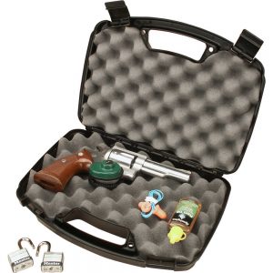 SINGLE LATCH HANDGUN CASE - BLACK