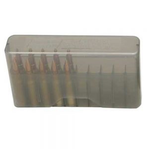 J-20 SERIES SLIP-TOP RIFLE AMMO BOX - 20 ROUND - CLEAR SMOKE