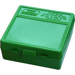 P-100 SERIES MEDIUM HANDGUN AMMO BOX - 100 ROUND - GREEN