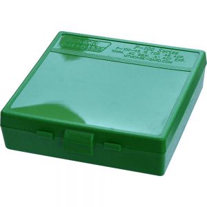 P-100 SERIES LARGE HANDGUN AMMO BOX - 100 ROUND - GREEN