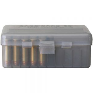 ORIGINAL SERIES MEDIUM  HANDGUN AMMO BOX - 50 ROUND - CLEAR SMOKE