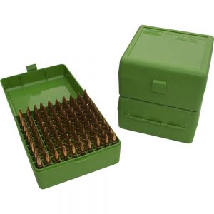 RM-100 SERIES MEDIUM RIFLE AMMO BOX - 100 ROUND - GREEN