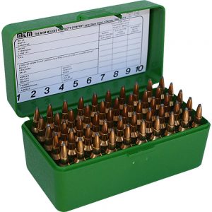 R-50 SERIES SMALL RIFLE AMMO BOX - 50 ROUND - GREEN