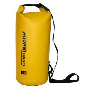 12  LITER DELUXE WATERPROOF DRY BAG - YELLOW