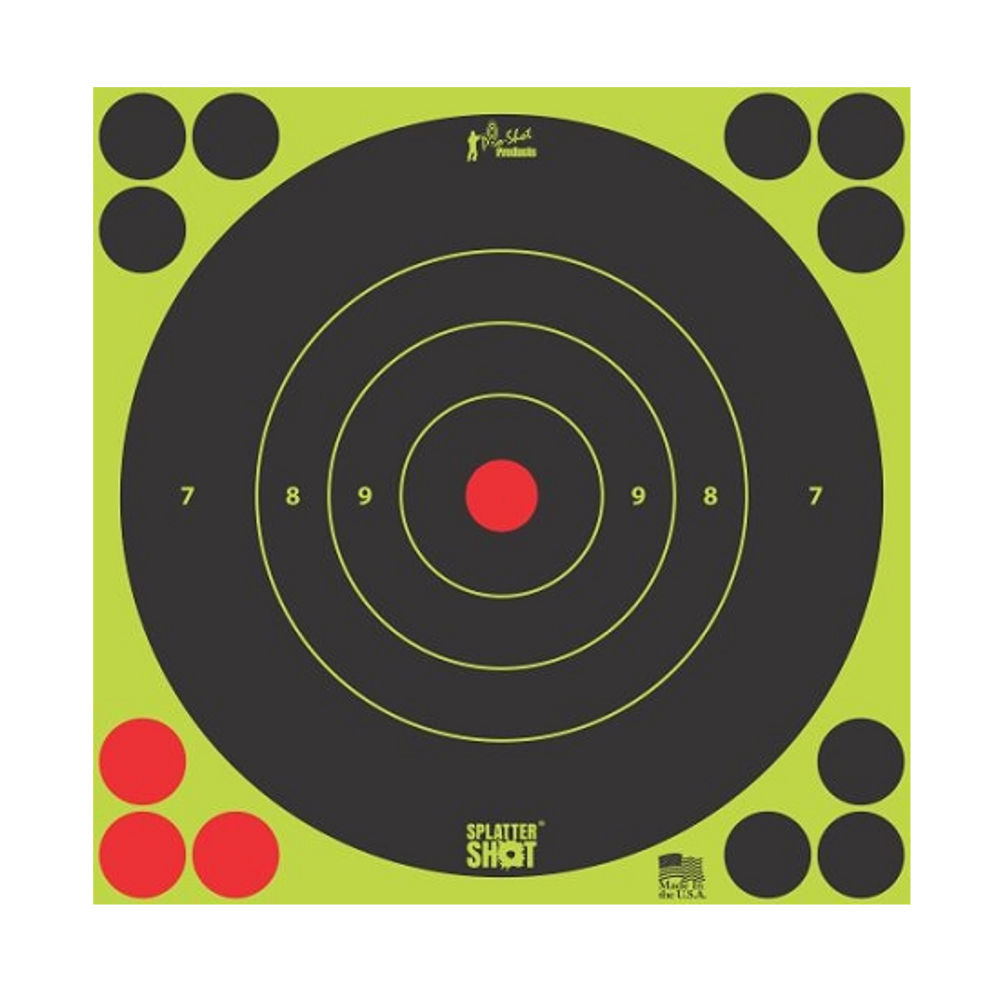 8IN GEEN BULLSEYE TARGET 30QTY PK