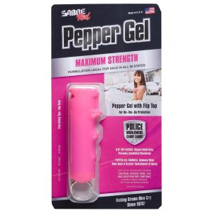 SABRE PEPPER GEL FLIP TOP HARD CASE PNK