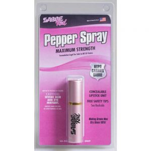 SABRE RED 3/4 OZ PINK LIPSTICK PEPPER SPRAY