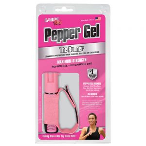 RUNNER PEPPER GEL WITH ADJUSTABLE HAND STRAP, 0.75 OZ, PINK