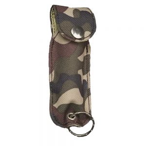 POCKET SELF DEFENSE SPRAY (0.54 OZ/APROX. 25 SHOTS) WITH KEYCHAIN CASE CAMO