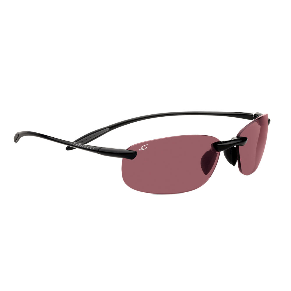 SERENGETI SPORT NUVOLA SUNGLASSES, SHINY BLACK, POLARIZED