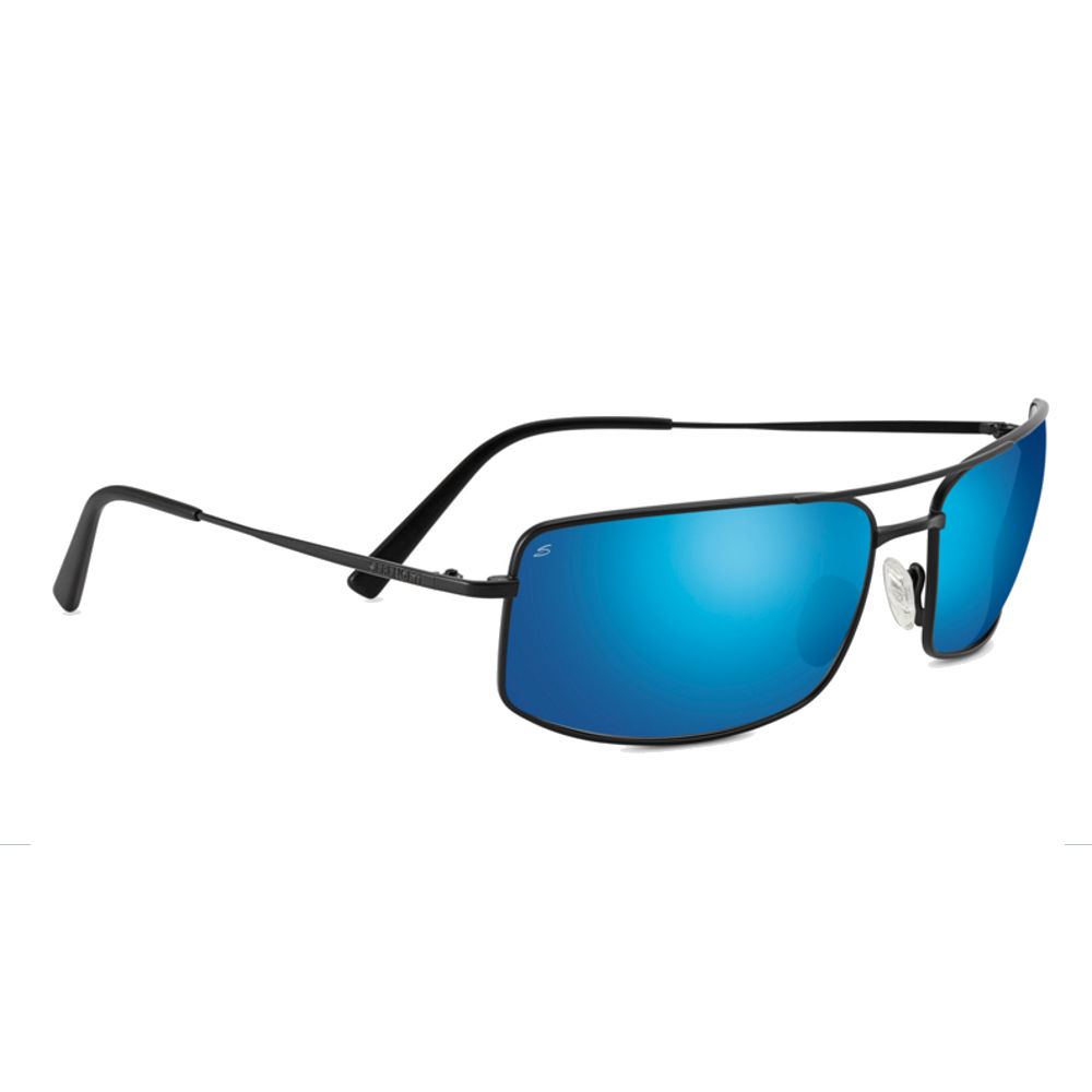 SERENGETI CLASSIC TREVISO SUNGLASSES, SATIN BLACK, POLARIZED