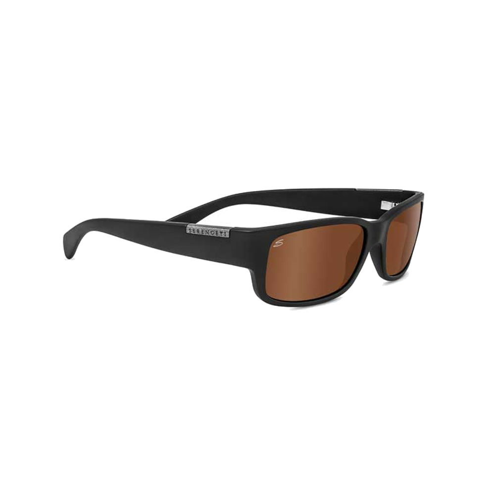 SERENGETI CLASSIC MERANO SUNGLASSES, SATIN BLACK, POLARIZED