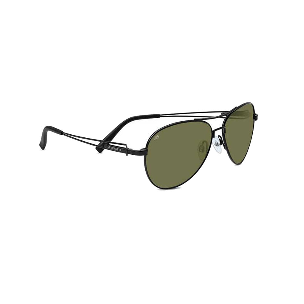 SERENGETI FLEX BRANDO SUNGLASSES, SATIN BLACK, POLARIZED