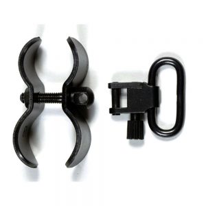 QUICK DETACHABLE SWIVEL - 1"	Quick Detachable SwivelSecures Magazine Extensions and provides a sling swivel mounting point. The QD Swivel attaches to the swivel base for sling attachment.ModelFitsWeightPart #QDSQuick Detachable Swivel1 oz1081174"""