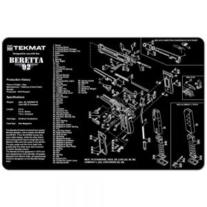 TEKMAT BERETTA 92 – M9 – 11” X 17” - BLACK