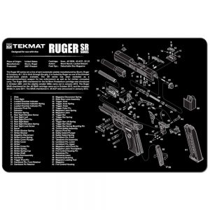 TEKMAT RUGER SR 9 (SR 40) – 11” X 17” - BLACK